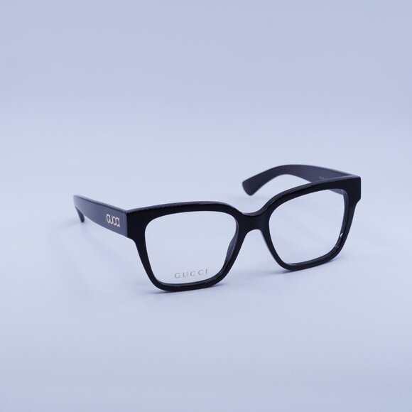 Gucci GG1791O 005 Eyeglasses Shiny Black 53mm Cat Eye Frame - Picture 5 of 11